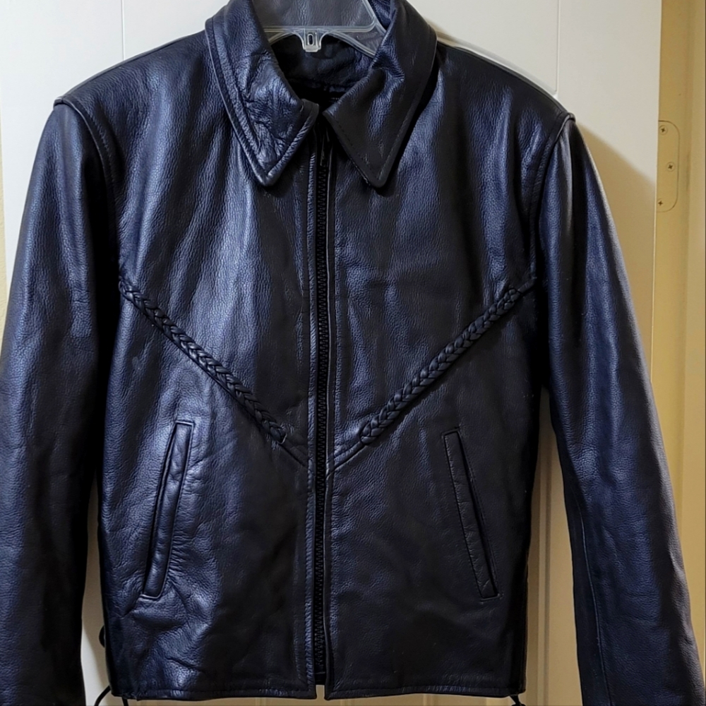 Leather Motorcycle Jacket- Antelope Creek XS